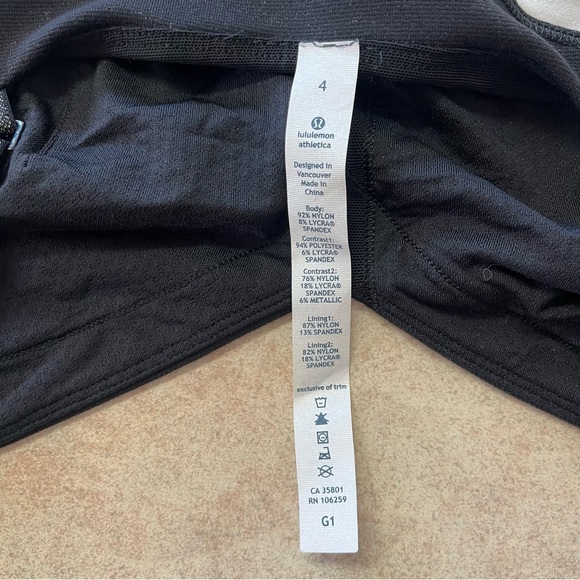 Lululemon Elongate Tank Black / Polar Cream / Black - Picture 11 of 13